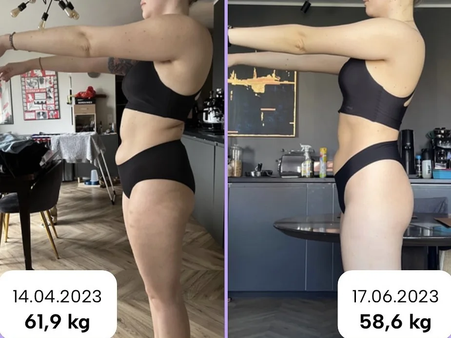 Metamorfoza — Karolina, ujęcie z profilu